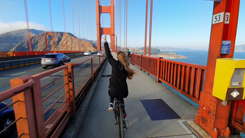 Atravessando a Ponte Golden Gate em San Francisco na California – Super Viajantes