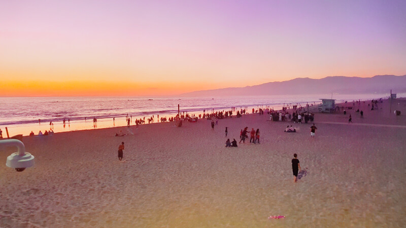 Pôr do Sol em Santa Monica – Super Viajantes.