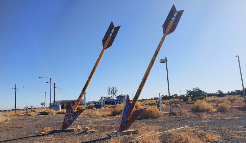 Twin Arrows Trading Post Ruins no Arizona na Rota 66 – Super Viajantes.