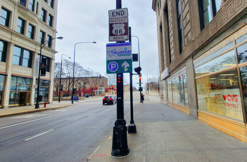 Historic Route 66 End Sign – Super Viajantes.