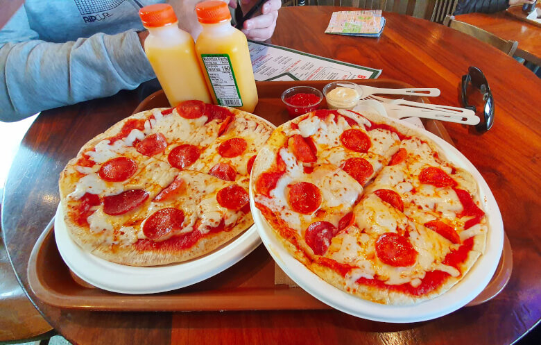 Pizza na Boudin Bakery – Super Viajantes