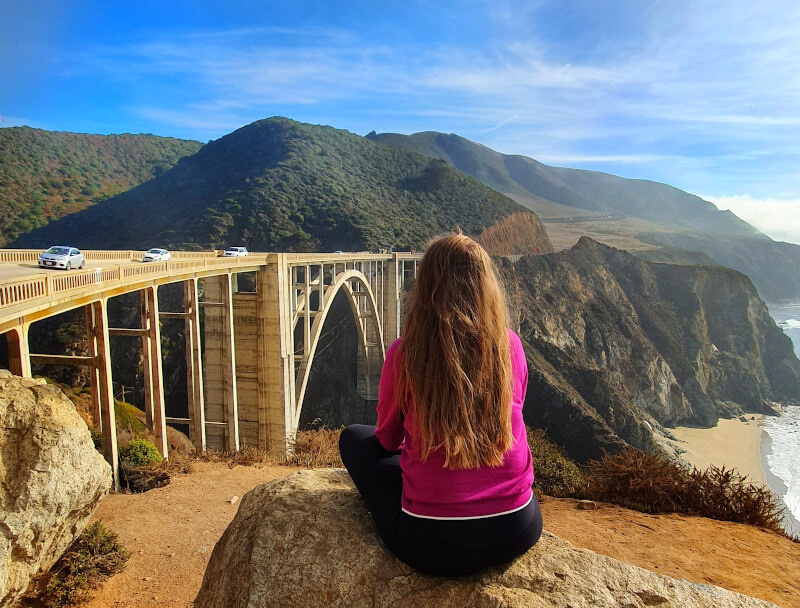 Bixby Creek Bridge na Região Big Sur na Highway 1 – Super Viajantes.