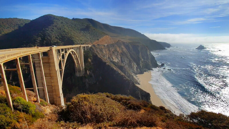Bixby Creek Bridge em Big Sur  – Super Viajantes.