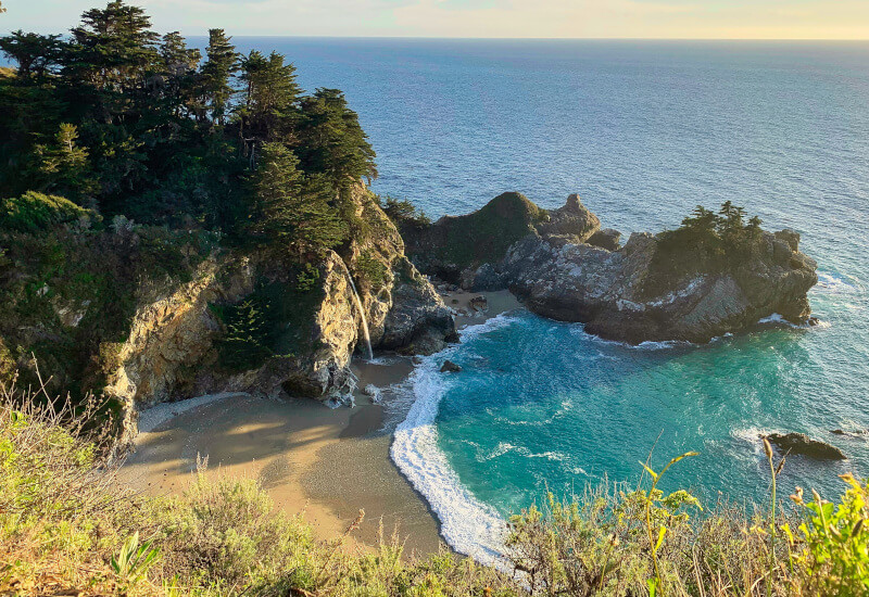 McWay Falls na Highway 1 – Fonte: Banco de Imagens.