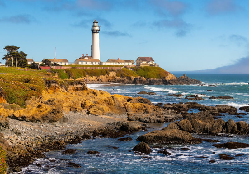 Pigeon Point Lighthouse na Highway 1 – Fonte: Banco de Imagens.